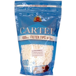 Φιλτράκια Cartel SLIM 1000pcs 6mm MULTIPACK