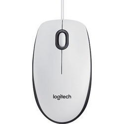 Logitech B100 Ενσύρματο Ποντίκι White Black