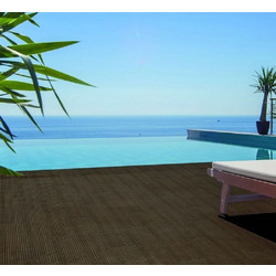 Πλακάκι Δαπέδου Εξωτερικού Χώρου KARAG Merbau Deck Wengue 23x120 Πορσελανάτο Ματ Αντιολισθητικό