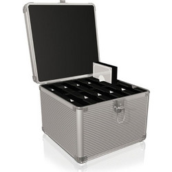 RaidSonic Icy Box Transport Suitcase 10 x 3.5" Silver