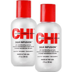 Chi Silk Infusion Silk Μαλλιών για Επανόρθωση 2x59ml