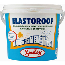 Χρωτέχ Elastoroof Ελαστομερές Επαλειφόμενο Ακρυλικό Στεγανωτικό Ταράτσας Λευκό 3lt