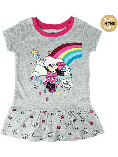 Παιδικό Φόρεμα Minnie Mouse Φωσφορίζει στο σκοτάδι Disney