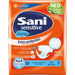 Sani Sensitive No4 XLarge Πάνες Ακράτειας 7 Σταγόνες 10τμχ