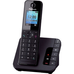 Panasonic KX-TGH220 Ασύρματο Τηλέφωνο με Ανοιχτή Ακρόαση Μαύρο