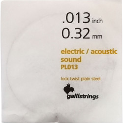 Galli PL-013 Χορδή Ηλεκτρικής Κιθάρας Plain Steel 13"