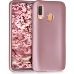 KW Back Cover Silicone Metallic Rose Gold (Galaxy A40)