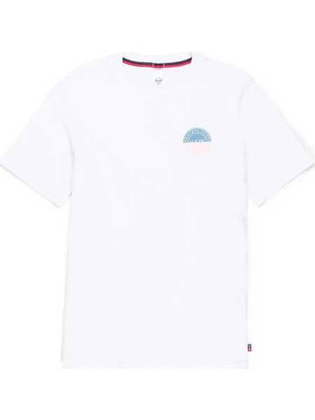 HERSCHEL SUPPLY Men's Two Tone Logo Stamp Tee - Bright White