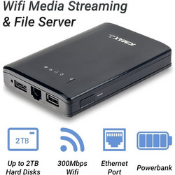Wifi Media Streaming & File Server & AP Kimax BS-U25AWF