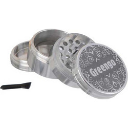 Greengo Grinder Τρίφτης Ασημί 50mm Aluminium - 4 Parts