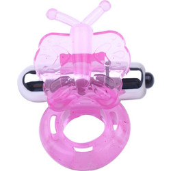 Pink Butterfly Cock Ring