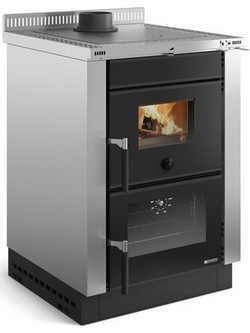 La Nordica Vicenza Evo Inox Ατσάλινη Ξυλόσομπα Αερόθερμη με Φούρνο 7kW