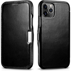 iCarer Vintage Leather Wallet Black (iPhone 11 Pro Max)