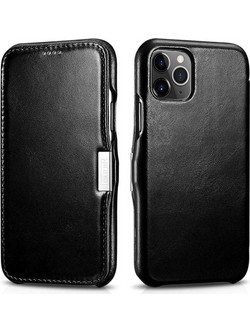 iCarer Vintage Leather Wallet Black (iPhone 11 Pro Max)