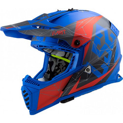 LS2 Mx437 Fast Evo Alpha Matt Blue Κράνος Μηχανής Motocross 1150gr