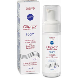Boderm Oliprox Foam Σαμπουάν κατά της Σμηγματορροϊκής Δερματίτιδας για Ταλαιπωρημένα Μαλλιά 150ml