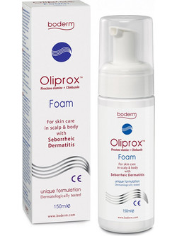 Boderm Oliprox Foam Σαμπουάν κατά της Σμηγματορροϊκής Δερματίτιδας για Ταλαιπωρημένα Μαλλιά 150ml
