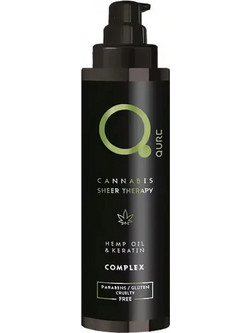 Qure Cannabis Sheer Therapy Hemp Oil & Keratin Complex Serum Μαλλιών για Επανόρθωση 100ml