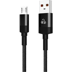 Data cable Powertech PTR-0080 Eco Micro USB to USB 2.0 καλώδιο δεδομένων 1m Black