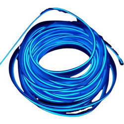 EL Wire 2 m Flexible Soft Hose Wire Lights DC 12 V for Car, 360 Degree Illumination (Blue)