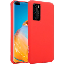 Crong Color Θήκη Premium Σιλικόνης Huawei P40 - Red (CRG-COLR-HP40-RED)