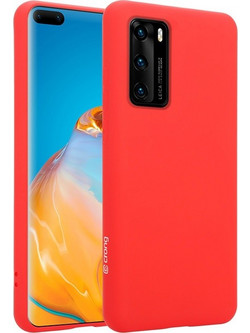 Crong Color Θήκη Premium Σιλικόνης Huawei P40 - Red (CRG-COLR-HP40-RED)