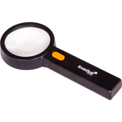 Levenhuk Μεγεθυντικός Φακός Χειρός με Φως ZH37 Zeno Handy 90-21mm Μαύρος (LEV-74061)