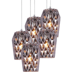 Home Lighting Luca Κρεμαστό Φωτιστικό Οροφής Πολύφωτο Ανθρακί 77-3724