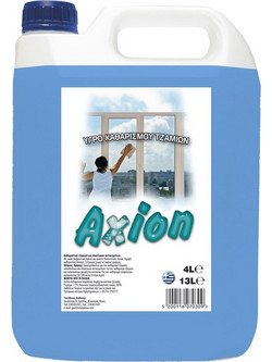 Υγρό Καθαρισμού Τζαμιών 4L Μπλε AXION c373038