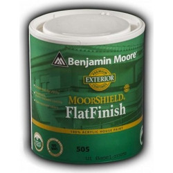 Benjamin Moore 505 MooreShield Ακρυλικό Λευκό Ματ 1lt
