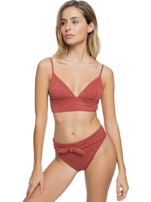 Roxy Bikini Set Τριγωνάκι Ψηλόμεσο Rusted ERJX203415-MPD0