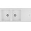 Teka Stone 80 B-TG 2C 1E Ένθετος Νεροχύτης Γρανίτη Αντιστρεφόμενος Artic White 116x51cm