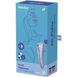 Satisfyer Dual Pleasure Κλειτοριδικός Δονητής για Ζευγάρια με App Control Mauve