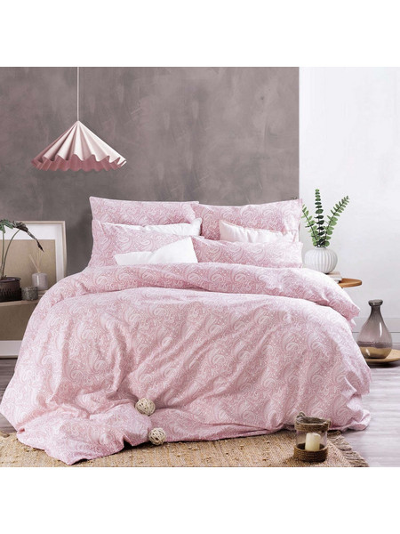 Πάπλωμα Σετ 3τμχ. Next Layla Pink Ρυθμός Υπέρδιπλo 220x240cm Βαμβάκι-Πολυέστερ
