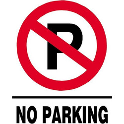 Next επιγραφή αυτοκόλλητο No parking 15x20εκ
