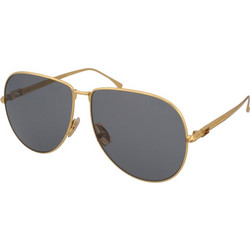 Fendi FF 0437/S 001/IR Γυναικεία Γυαλιά Ηλίου Aviator Μεταλλικά Χρυσά με Γκρι Polarized Φακό