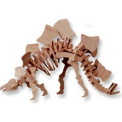 ΞΥΛΙΝΟ ΣΥΝΑΡΜΟΛΟΓΟΥΜΕΝΟ ΠΑΖΛ 3D J016-J006A - LITTLE STEGOSAURUS CONSTRUCTION KIT