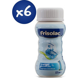Νουνού Frisolac 1 Βρεφικό Ρόφημα Γάλα 0m+ 6x90ml