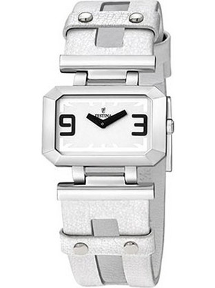 Festina Milano Γυναικείο Ρολόι με Λευκό Δερμάτινο Λουράκι F16308-1