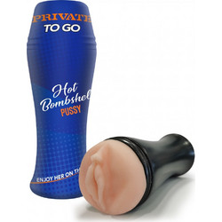 Private to Go Hot Bombshell Pocket Pussy & Sleeve Αυνανιστήρι με Αναρρόφηση
