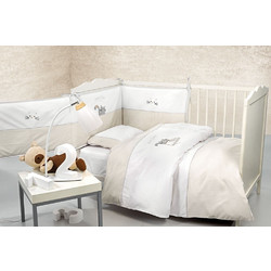 Saint Clair Max Σετ Κούνιας White/Beige 6τμχ