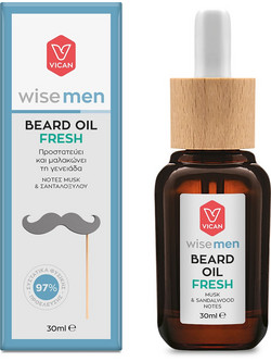 Vican Wise Men Fresh Λάδι για Γένια 30ml