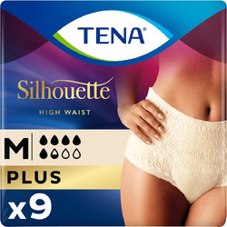Tena Silhouette Creme Plus Medium Πάνες Βρακάκι Ακράτειας 5.5 Σταγόνες 9τμχ
