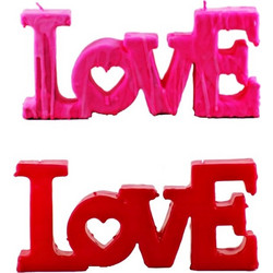 Χειροποίητο κερί LOVE