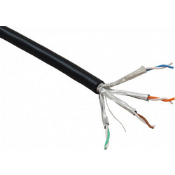 DataComm U/UTP Cat.5e Καλώδιο Δικτύου Ethernet 1m Black DC-UTP-Cat5e-Pet