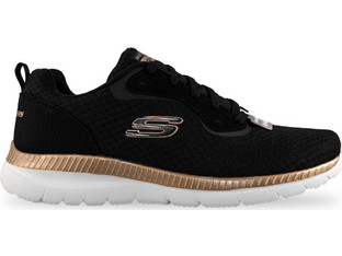 Skechers Bountiful Γυναικεία Sneakers Μαύρα 12606-BKRG