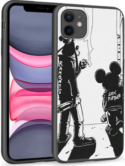 Θήκη iPhone 11 Black TPU - Goofy And Mickey