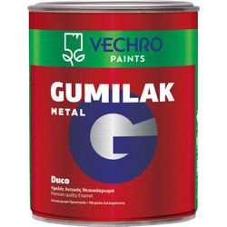 Vechro Gumilak Βερνικόχρωμα Διαλύτου Μετάλλου Λευκό Gloss 5lt