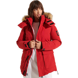 Superdry Γυναικείο Μπουφάν Χειμωνιάτικο Softshell Μακρύ Κόκκινο W5010973A-5OV