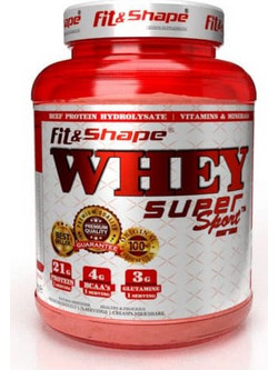 Fit & Shape Whey Super Sport Strawberry Milkshake Πρωτεΐνη Ορού Γάλακτος Γράμμωσης 2.27kg